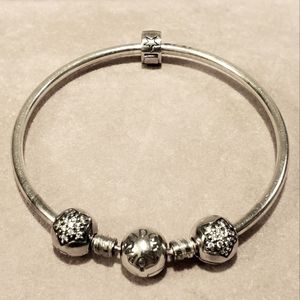 Pandora Sterling Silver buckle bracelet